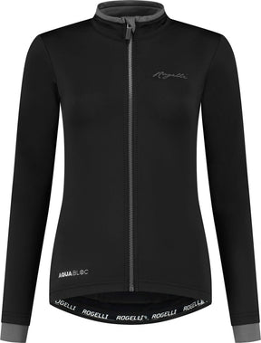 Rogelli essential fietsshirt - lange mouwen - dames - zwart - maat m
