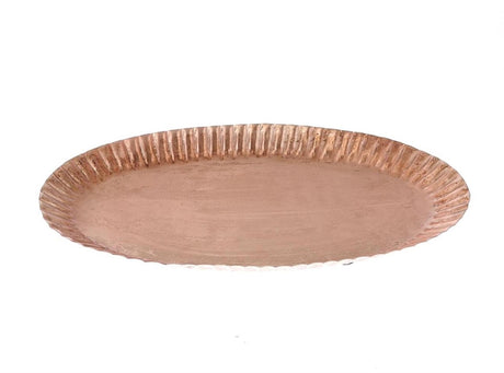 Hbx naturalna taca mieszkalna akran 24x41xh3,5cm różowe złoto