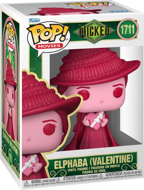 Funko niegodziwa elphaba (valentine) winylowa figurka 1711 pop! wielokolorowe pcv - merch dla fanów, film