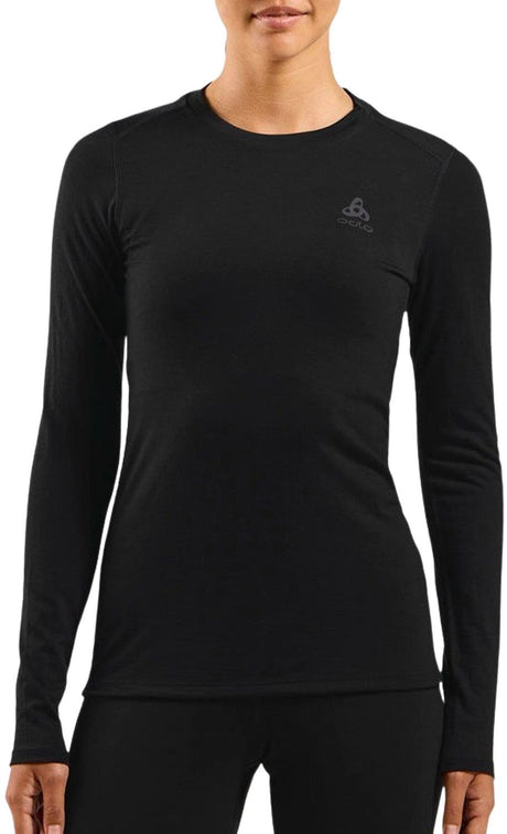 Damska koszulka z długim rękawem Odlo Natural Merino 160 - rozmiar m