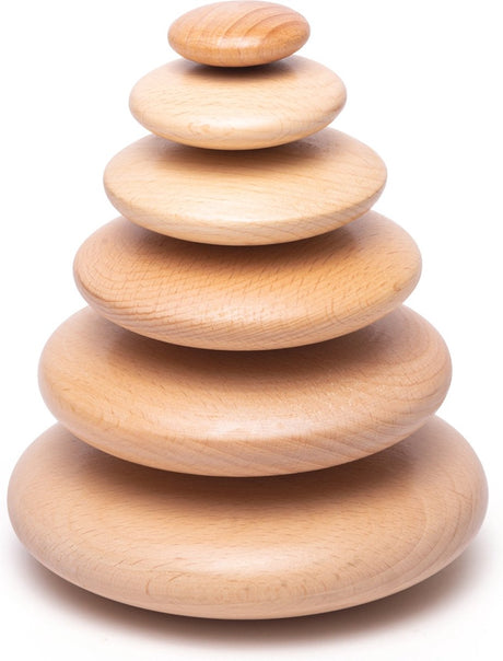 BigJigs Wooden Pebble Brick Balksh Gra