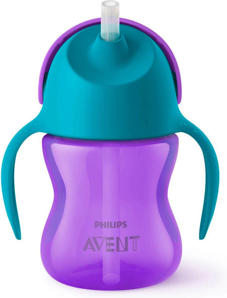 Kubek do picia Philips Avent ze słomką - 9+ miesięcy - 1 sztuka - fioletowo-niebieski - scf796 02