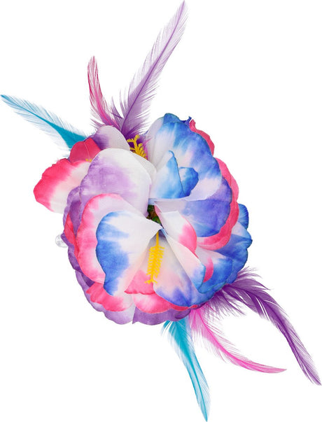 Boland - akcesoria do włosów hibiskus deluxe multi - spinka do włosów - dla dorosłych - hawaje - hula - impreza tematyczna - karnawał