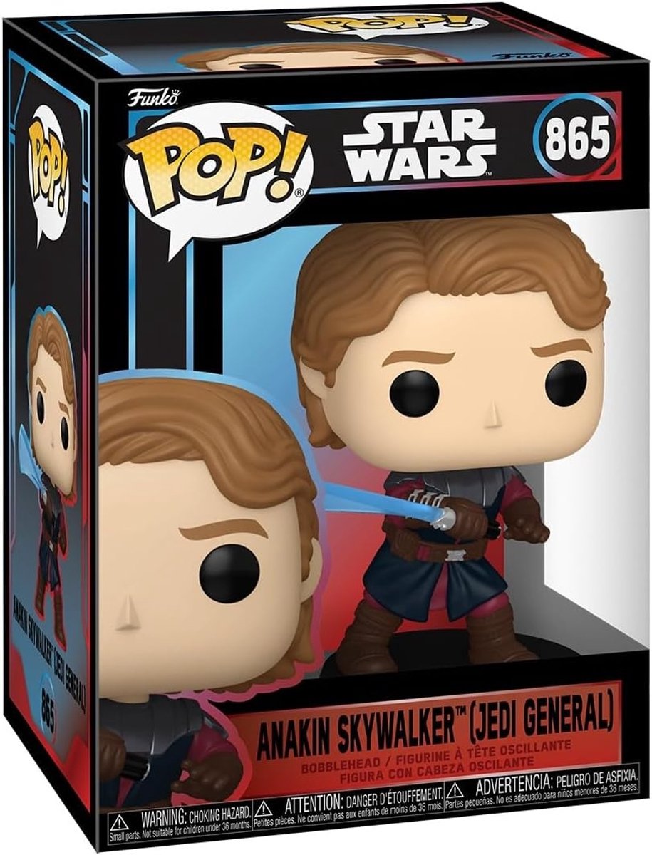 Funko pop star wars: anakin skywalker (jedi general) - pop #865