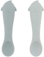Trixie | eerste babylepels 2-pack – mr. shark – zachte siliconen – gemakkelijk vast te pakken – 4m+