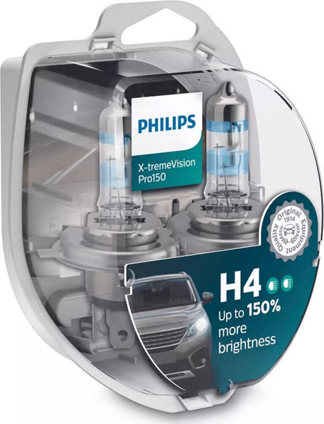 Philips h4 12v 55 60w - x-tremevision pro150 +150% - 2 sztuki