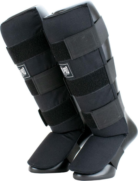 Super pro combat gear scheenbeschermer savior zwart wit small s