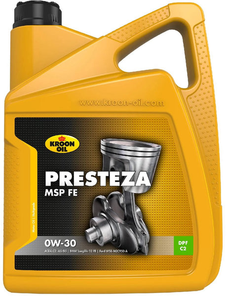 Olej Kroon - presteza msp - longlife-12 fe - 5 litrów - w pełni syntetyczny 0w-30