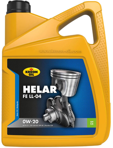 Kroon-oil helar fe ll-04 - syntetyczny olej silnikowy 04 0w-20 - 5 litrów - przezroczysty