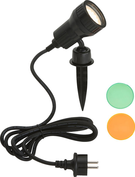 Briloner - reflektor gruntowy - reflektor kolczasty - lampy zewnętrzne w komplecie. gu10 - 3000 k - 3w - ip44