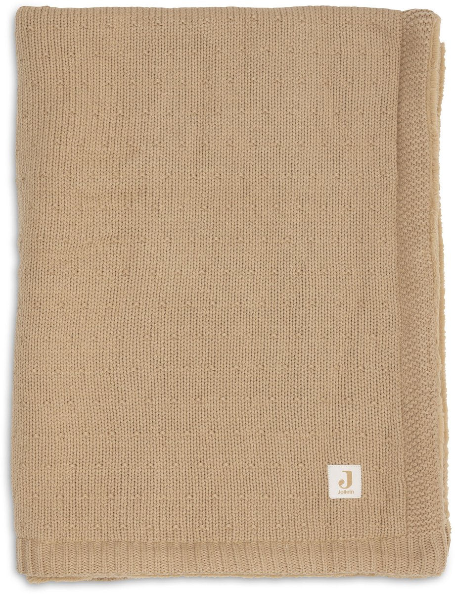 Jollein baby decke kinderbett 100x150cm sprinkle knit - hazel fluffy