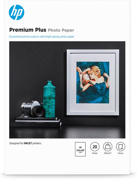 Papier fotograficzny HP premium plus błyszczący – 20 arkuszy a4