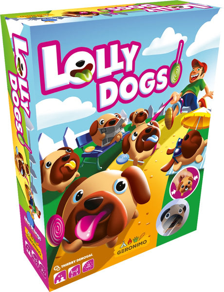 Gry Geronimo Lolly Dog - - niebiesko pomarańczowy - dziecięca zabawa - pamięć - od 4 lat - od 2 do 4 graczy