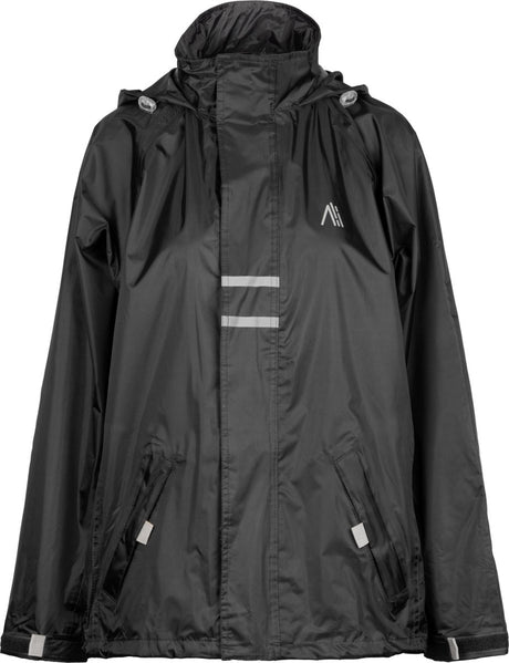 Ralka regenjack waterdicht reflectie - senior - zwart - xxl