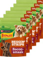 Paski początkujące Bonzo - przekąski dla psa - boczek - 6 x 120 g