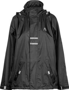 Ralka regenjack waterdicht reflectie - senior - zwart - m