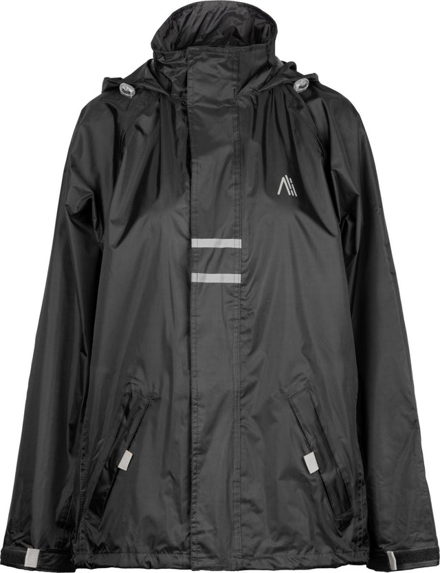 Ralka regenjack waterdicht reflectie - senior - zwart - m