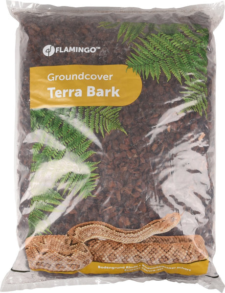 Terrarium Flamingi – kora mielona terra kora brązowa 22l – naturalna kora dla gadów bez barwników