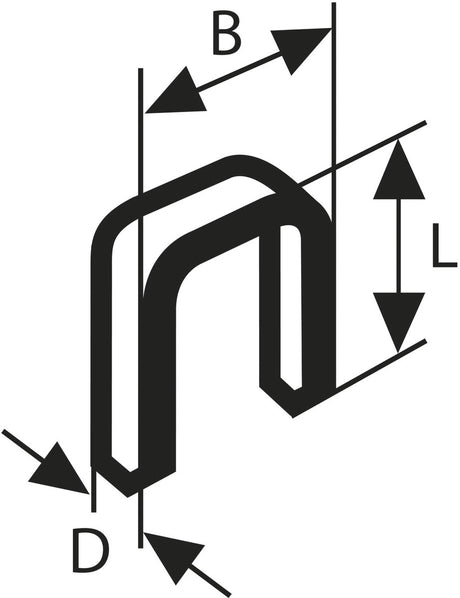 Bosch - nie z wąskim grzbietem typ 55 6 x 1,08 x 14 mm