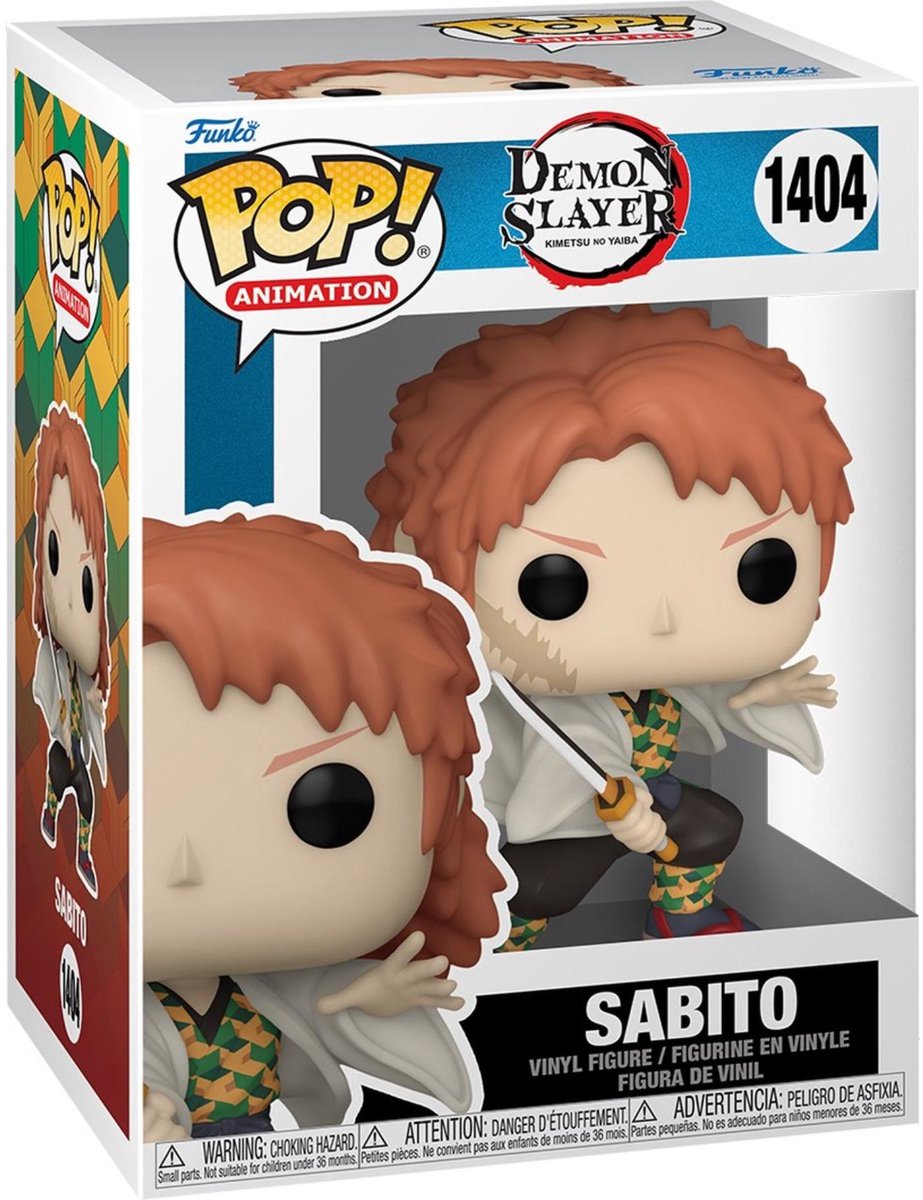Figurka winylowa Funko Demon Slayer Sabito nr 1404 Pop! wielobarwny