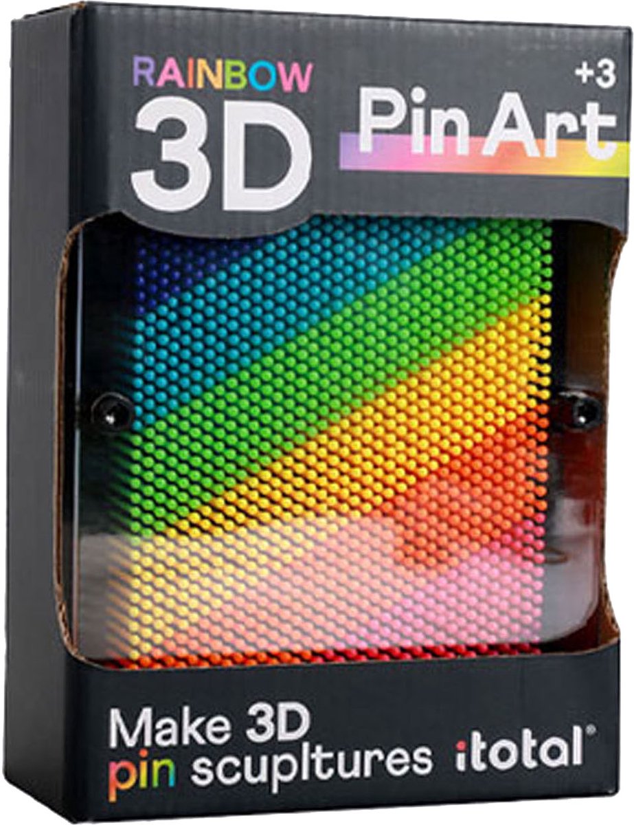 I-total pinart duży druk 3D tęczowa grafika wielokolorowa.