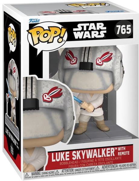 Funko Star Wars Luke Skywalker ze zdalną figurką winylową 765 unisex pop! - neutralny - standardowy