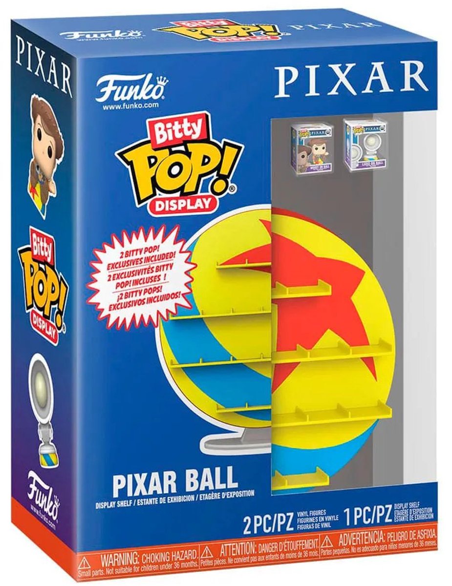 Funko Pixar Bitty Pop! ekspozytor z 2 figurkami winylowymi Pixar Ball Pop! figurka - 2cm