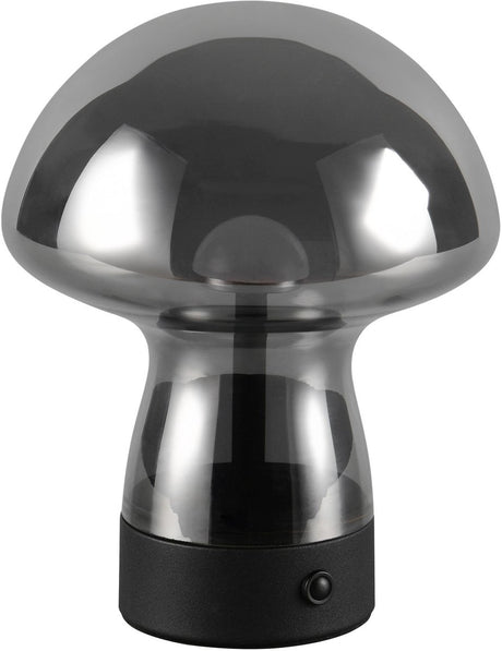 Rl live your light reality dooley – lampa stołowa – kolor dymu – w komplecie. 1x SMD 1,5 W - 4-stopniowy dotyk - złącze USB - możliwość ładowania - bezprzewodowe