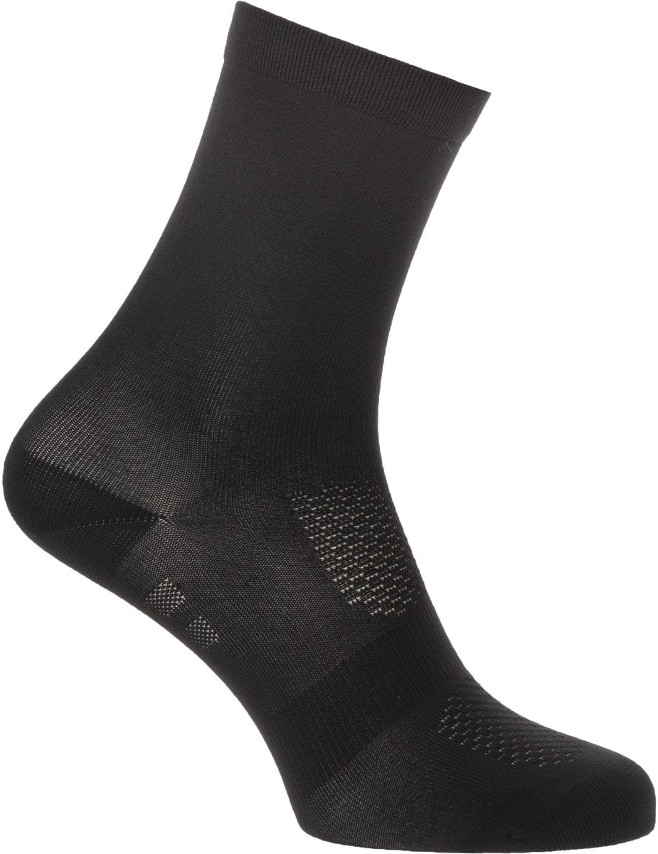 Agu essential - fietssokken - 19 cm hoog - ademend en lichtgewicht - comfortabel voetbed - unisex - zwart - l xl