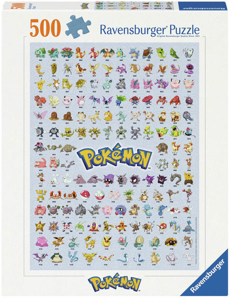 Puzzle Ravensburger pokã©mon - układanka - 500 elementów