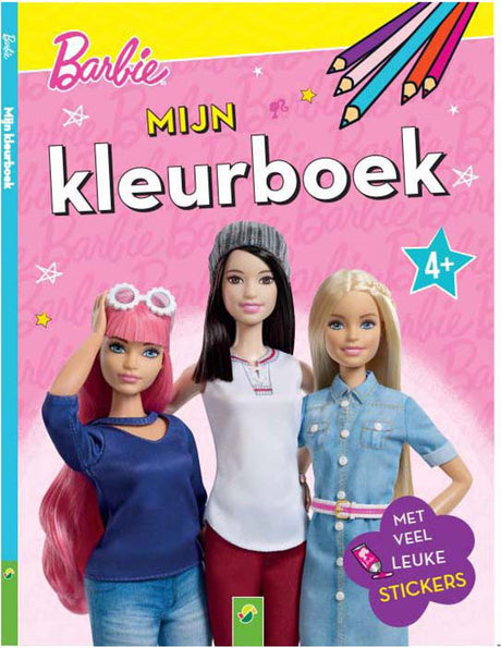 Wygrywa Holland moją kolorowankę z naklejkami - Barbie