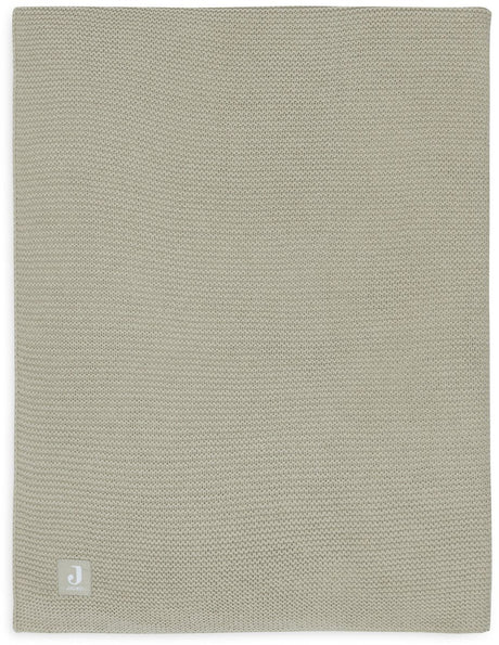 Jollein - deken wieg 75x100cm - wiegdeken, wiegdekentje, dekentje baby - basic knit - olive green