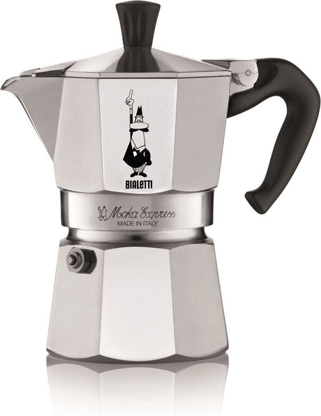 Bialetti moka express - perkolator - 3 filiżanki - aluminium