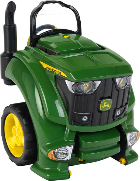Klein Toys Blok silnika do traktora John Deere – 56 części wymiennych i nadających się do naprawy – w tym. efekty świetlne i dźwiękowe - 43x40x52,5 cm - zielony żółty