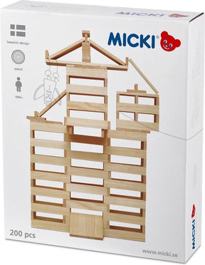 Micki 200 blanke plankjes