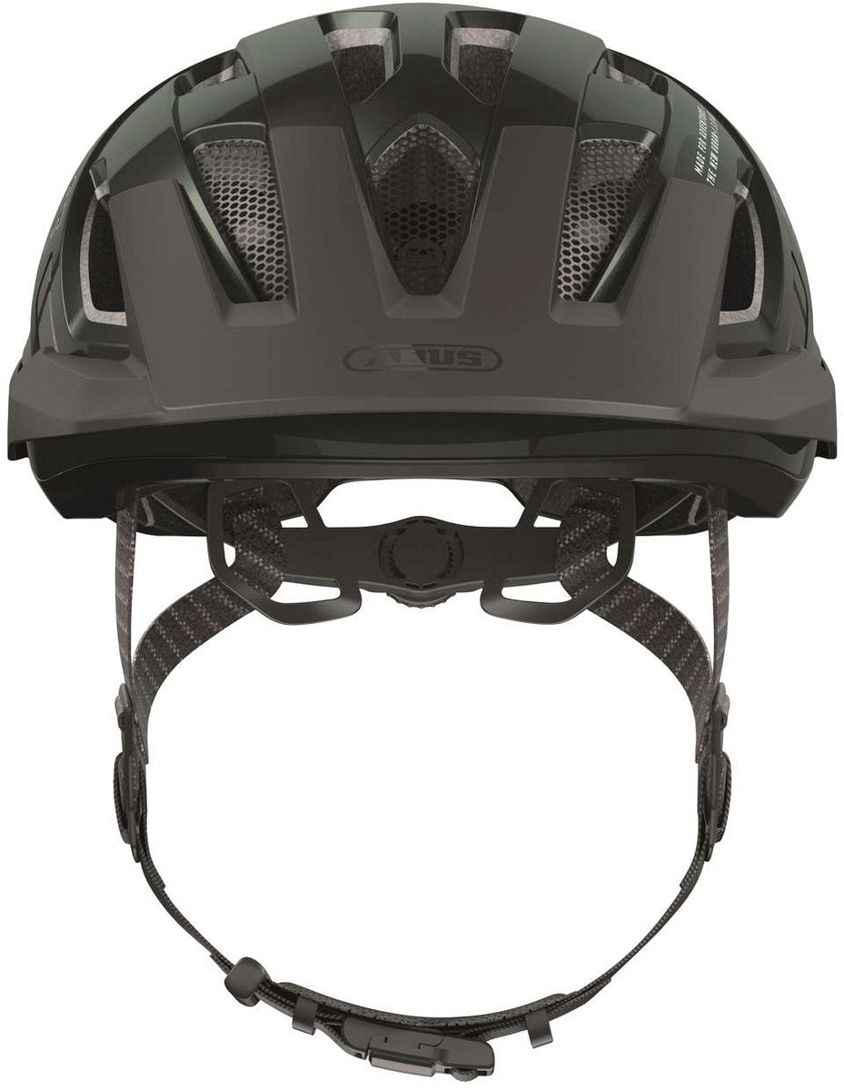 Kask rowerowy Abus urban-i 3.0 ace moss green s - 51-55 cm - zielony - nadaje się do użytku na rowerach elektrycznych - rowerach miejskich - 250 g