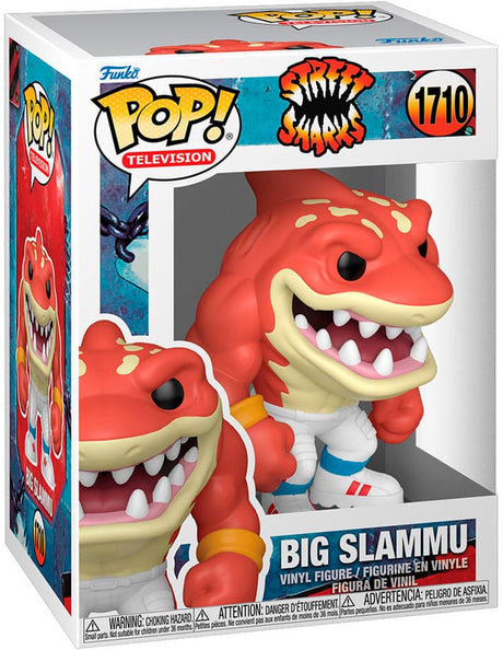 Funko Street Sharks wyskakują! telewizyjna figurka winylowa Big Slammu 9 cm pop! postać