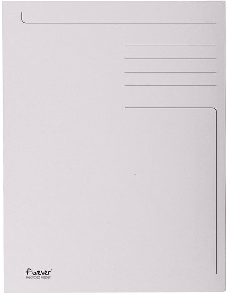 Exacompta 50x Forever® teczka z nadrukiem z 3 klapkami - 280gm2 - 24,5x35 cm na folio - szary - 449019e