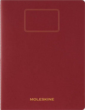 Notatnik studencki Moleskine xxl - miękki kraft - pusty - czerwony