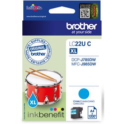 Wkład atramentowy Brother LC22UC błękitny