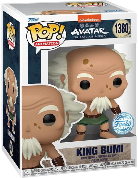 Animacja Funko pop: awatar ostatniego władcy powietrza - król bumi pop #1380