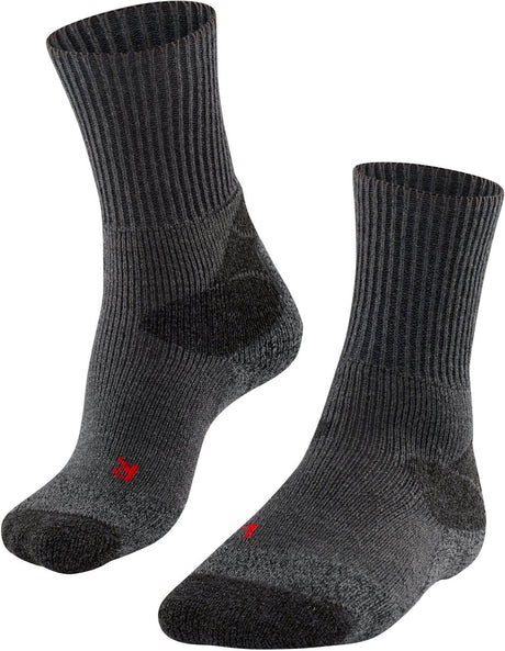 Falke tk-x expedition ultra dikke padding wol functioneel materiaal wandelsokken heren grijs - maat 44-45
