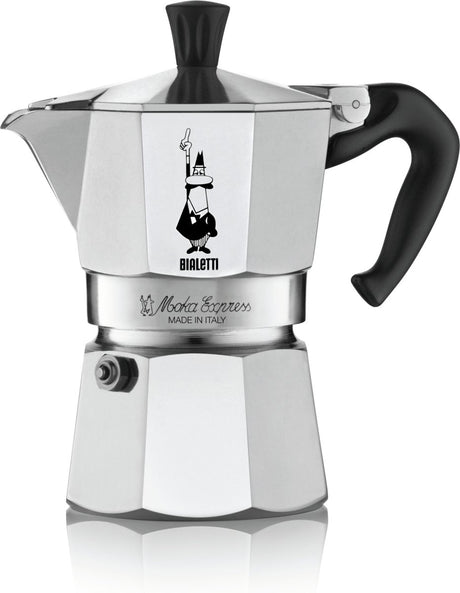 Bialetti moka express - perkolator - 4 filiżanki - aluminium