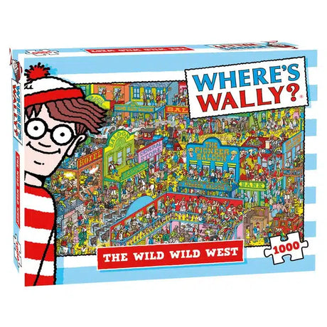 Puzzle Mnóstwo prezentów Gdzie jest Wally Wild West, 1000 elementów