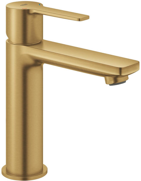 Grohe lineare nowa bateria umywalkowa w rozmiarze s – push-open – ecojoy – fastfixation plus – szczotkowany chłodny wschód słońca