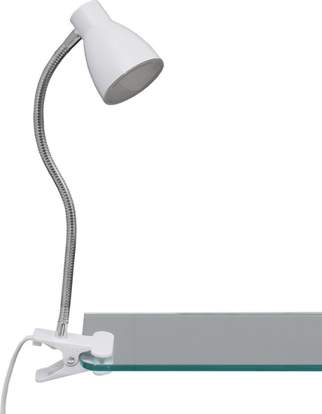 Briloner - lampa zaciskowa - lampa biurkowa - reflektor zaciskowy ze sznurkiem - lampa zaciskowa z oświetleniem - 3,5W - biały