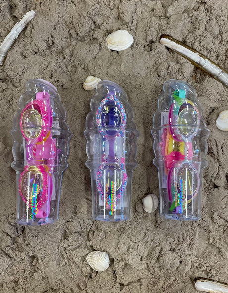 Bling2o okulary pływackie dla dzieci - kije pixie - okulary do nurkowania - przeciwmgielne - ochrona UV - różowe