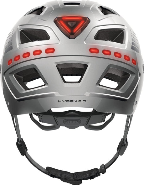 Abus Hełm Hyban 2.0 Signal Silver XL 58-63CM