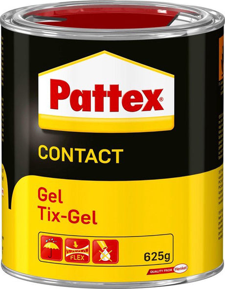 Klej kontaktowy Pattex w żelu 625 g | w kształcie żelu nie kapie | odporna na wilgoć, łatwa aplikacja.