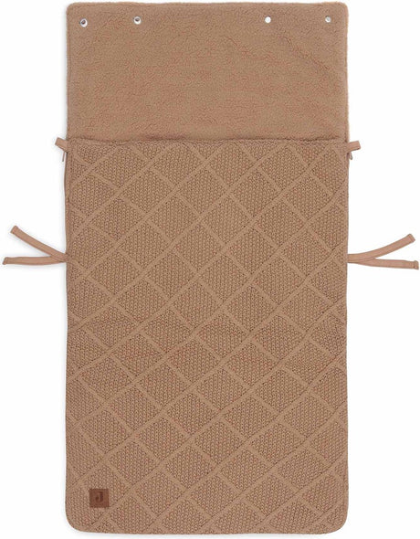 Jollein - baby voetenzak groep 0+ 3 5 punts - check knit biscuit